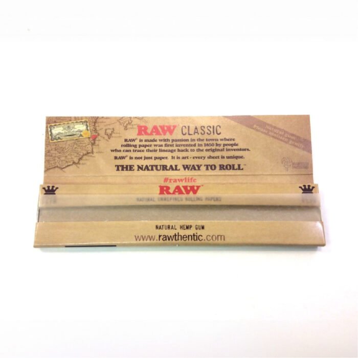 Feuilles à rouler RAW Classic Kingsize Slim 32 feuilles - Paquet ouvert